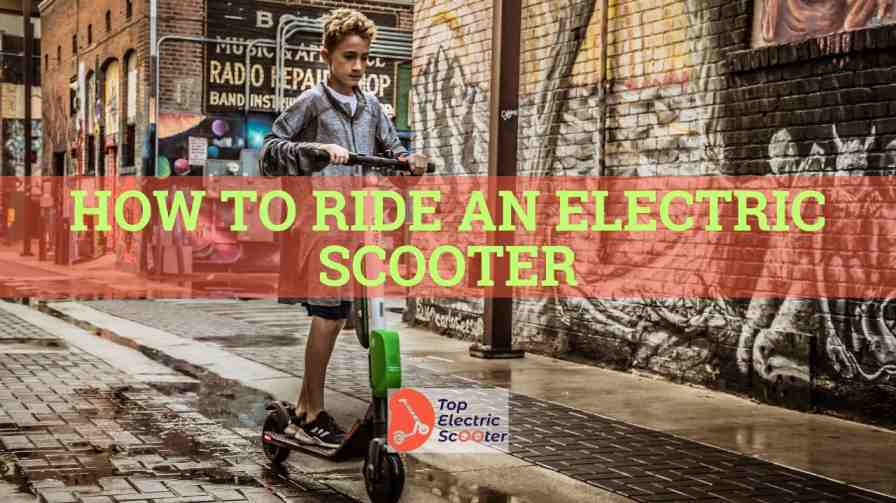 How to Ride an electric scooter