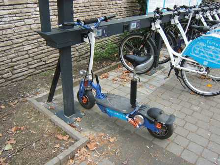 How to Lock an Electric Scooter to a Bike Rack
