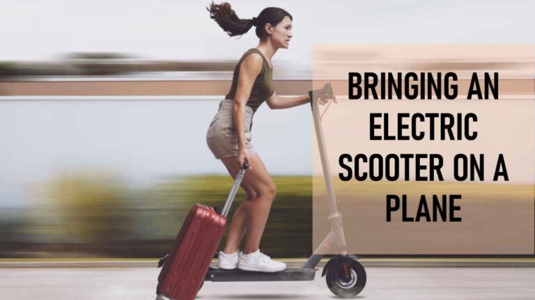 Can you bring an electric scooter on a plane
